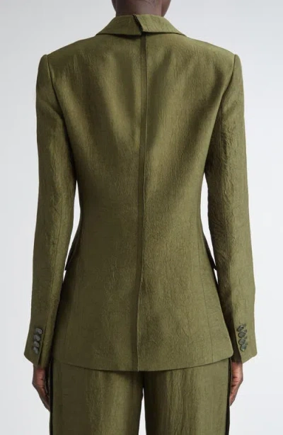 Jason Wu Collection Crinkled Satin Single Breasted Blazer