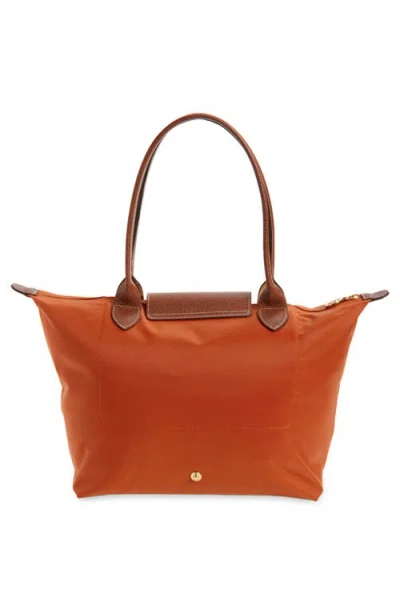 Longchamp Le Pliage Green M Tote Bag Canvas Leather