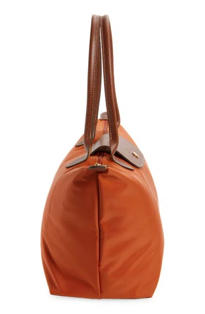 Longchamp Le Pliage Green M Tote Bag Canvas Leather