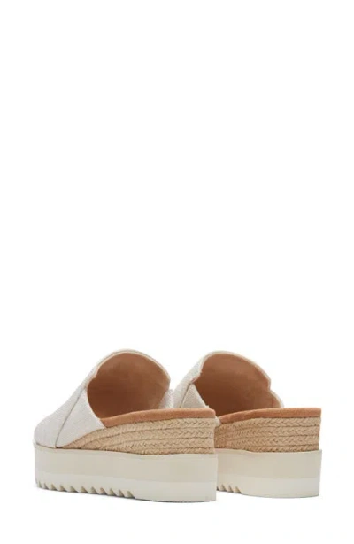 Toms Diana Mule Womens Usnatural Yarn Dye Slip On Wedge Heel Sandals Gal658