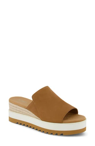 Toms Women's Diana Mule Wedge Sandal Sugar Leather