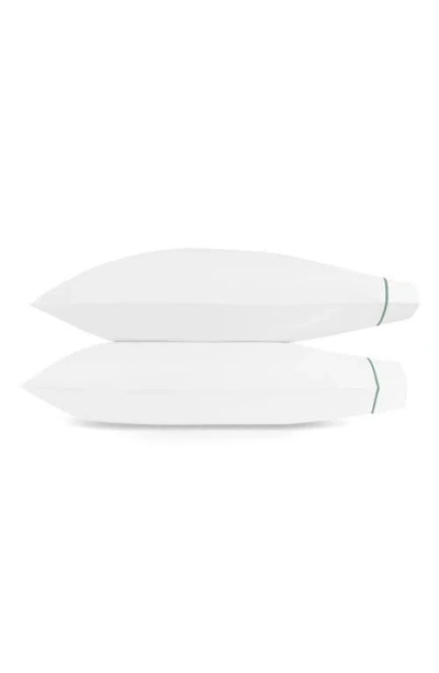 Matouk Bergamo Set Of 2 500 Thread Count Cotton Percale Pillowcases