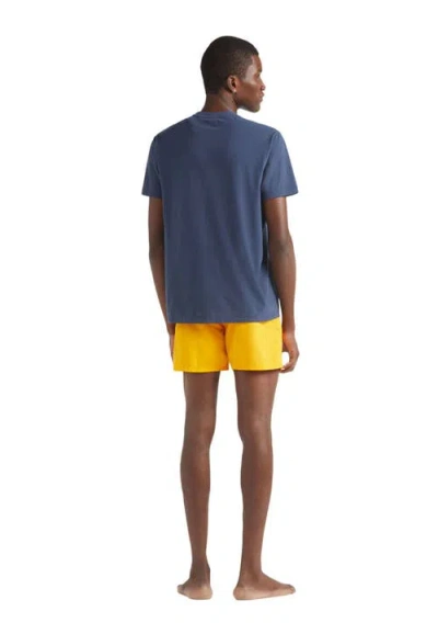 Vilebrequin Swim Shorts Starfish Art Water-reactive In Orange