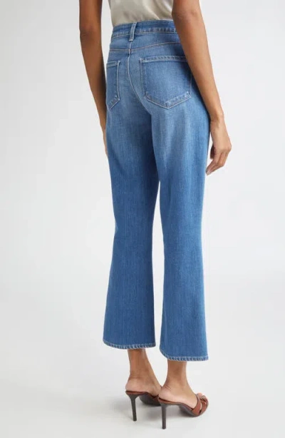 L'agence Mira Crop Bootcut Jeans In Blue