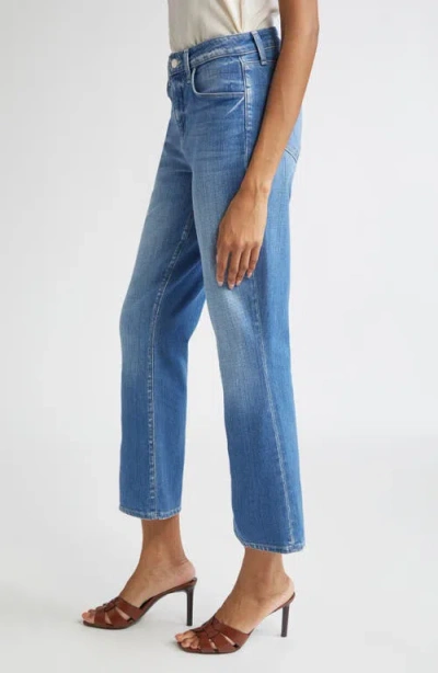 L'agence Mira Crop Bootcut Jeans In Blue
