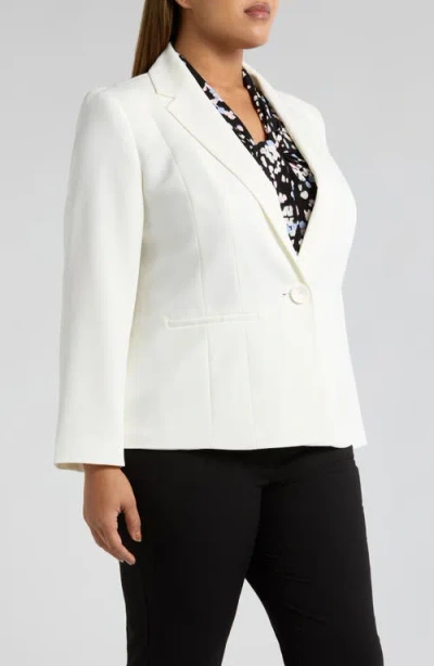 Kasper One Button Blazer In Red