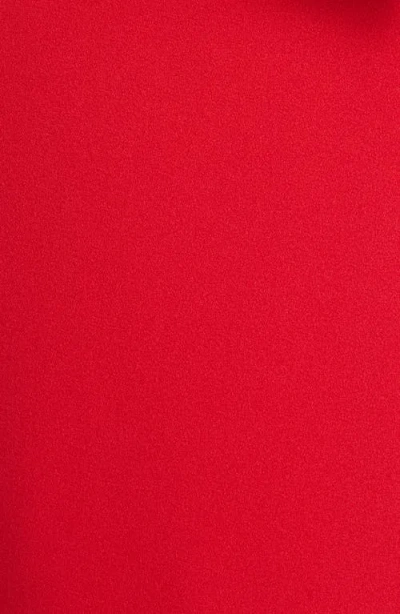 Tahari Asl Nested Belted Jacket And Skirt In Red