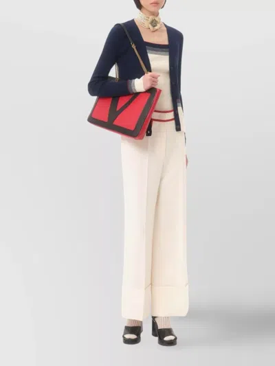 Valentino Wool Tops. In White