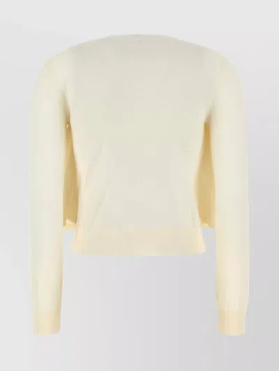 Loewe Double Layer Cardigan In Silver