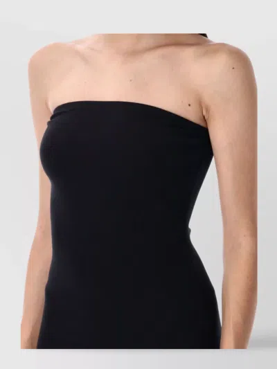 Éterne Eterne Tube Maxi Dress In Black