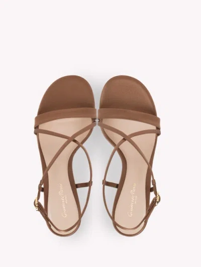 Gianvito Rossi Larisse Stiletto Heel Sandals In Brown