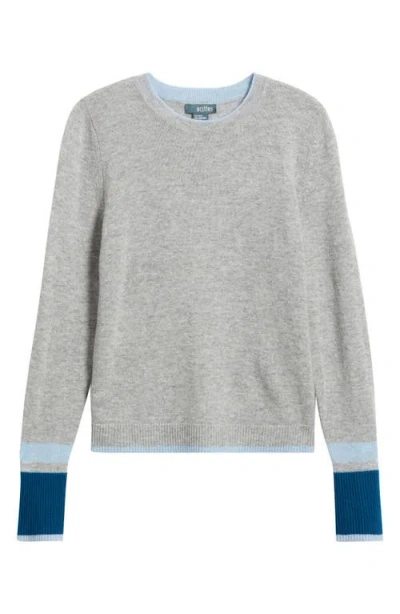 Griffen Play Colorblock Wool & Cashmere Crewneck Sweater