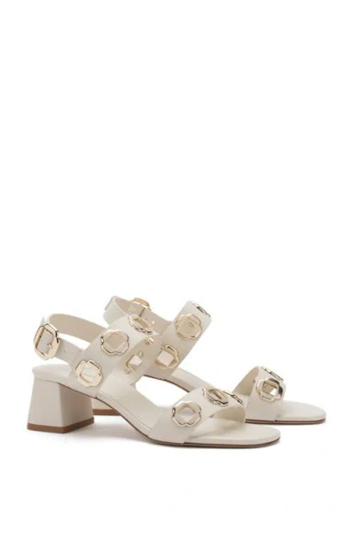 Larroude Milan Sandals Ivory In White