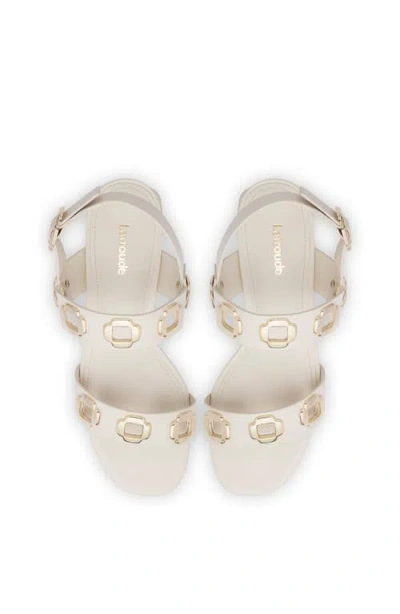 Larroude Milan Sandals Ivory In White