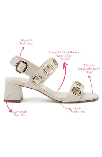 Larroude Milan Sandals Ivory In White