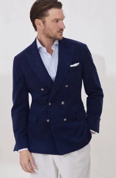 Brunello Cucinelli Deconstructed One-and-a-half-breasted Corduroy Blazer In Blue