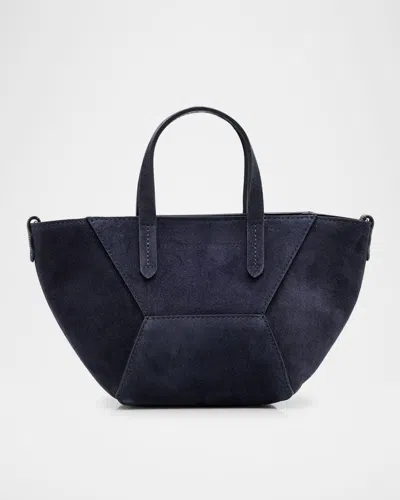 Brunello Cucinelli Duo Mini Suede Shopper Tote Bag
