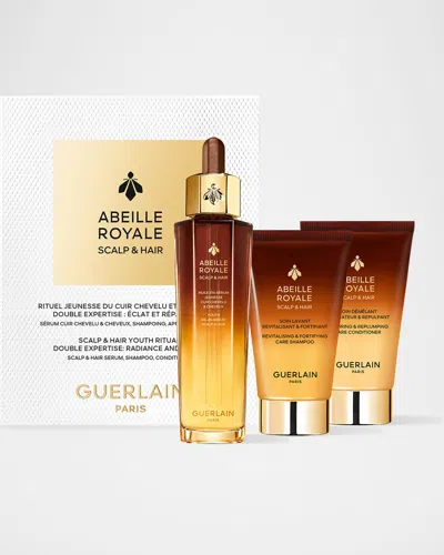 Guerlain Limited Edition Abeille Royale Scalp & Hair Youth Ritual Set ($170 Value!) In Transparent