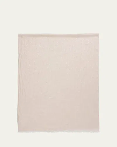 Brunello Cucinelli Lightweight Cashmere-blend Scarf In Pink