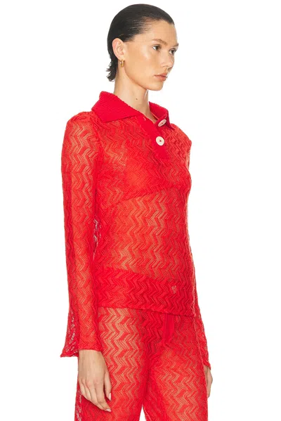 Eliou Andre Top In Red