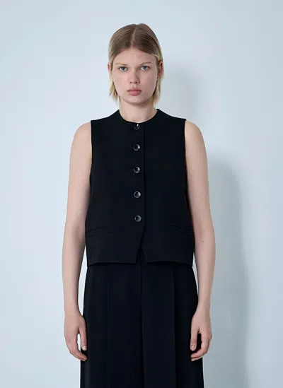 Max Mara Denver Buttoned Waistcoat In Blue