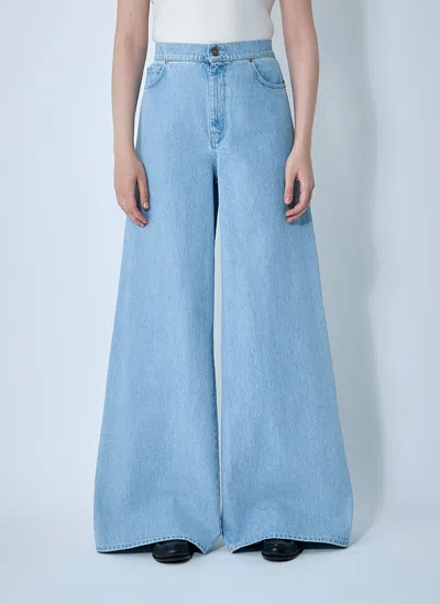 Max Mara Denim Affari Wide-leg Jeans In Blue