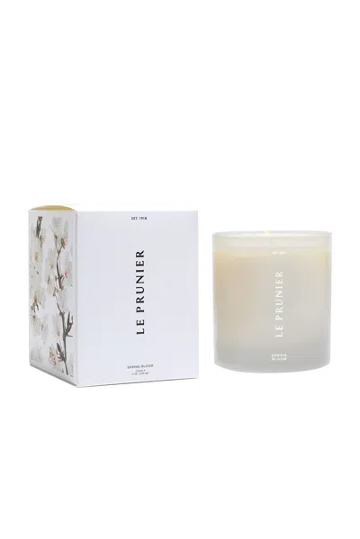 Le Prunier Spring Bloom Candle In White