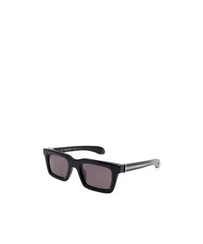 Alexander Mcqueen Rectangular T-bar Sunglasses In Black