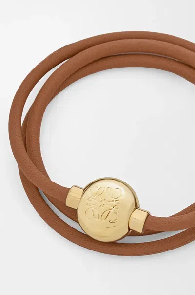Loewe Women Pebble Bracelet In Brown