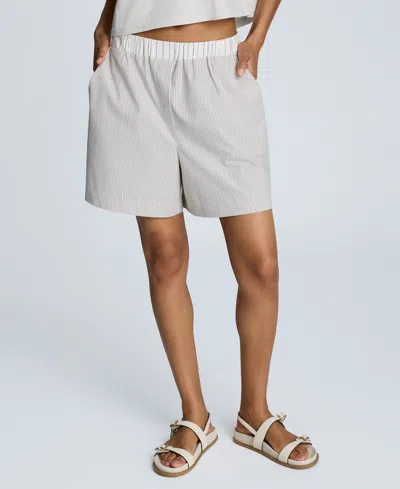 Kenneth Cole Pull-on Elastic Waistband Boxer Shorts In Gray