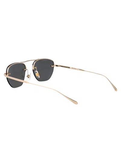 Montblanc Mb0404s Linea Nib 001 Gold Grey Sunglasses