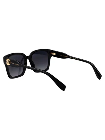 Marc Jacobs Acetate Square Sunglasses In Black