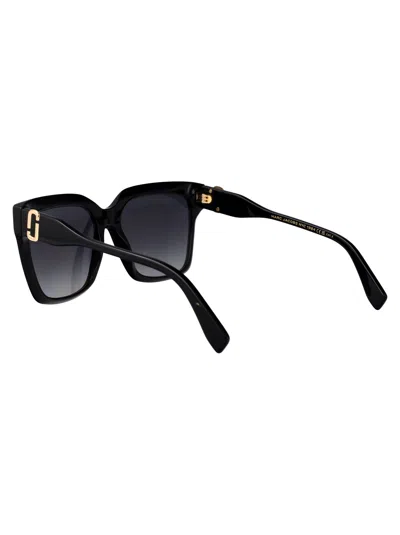 Marc Jacobs Acetate Square Sunglasses In Black