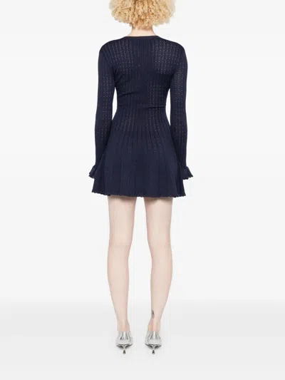 Self-portrait Mini Dress Self-portrit In Blue