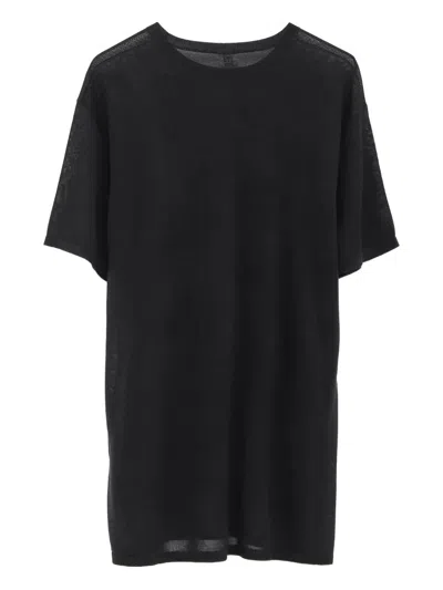 Totême Toteme Monogram Embroidered Curved T Shirt In White