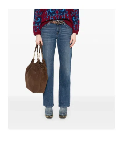 7 For All Mankind Cotton Denim In Blue