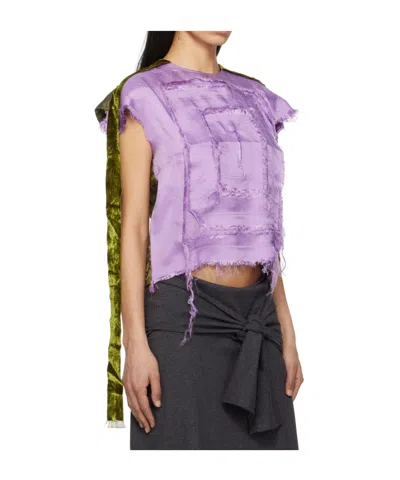 Edward Cuming Scratch The Itch Top In Green