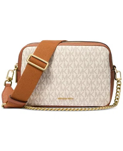 Michael Kors Borsa A Tracolla Jet Set In Neutral