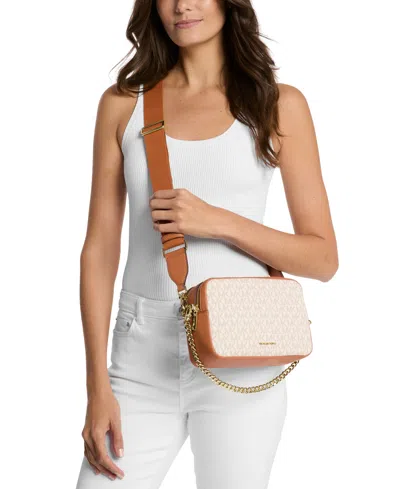 Michael Kors Borsa A Tracolla Jet Set In Neutral