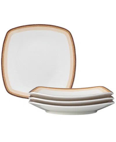 Noritake Colorscapes Layers Square Dinner Plate Set Of 4, 10.75"