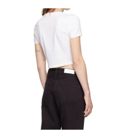 Re/done White Hanes Edition Micro T-shirt In White