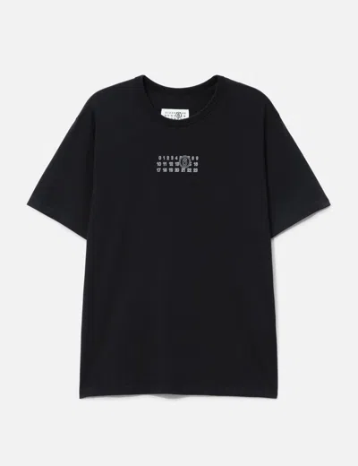 Mm6 Maison Margiela Mm6 By Maison Margiela "numeric" T-shirt Black In Black