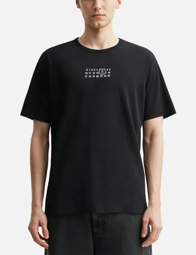 Mm6 Maison Margiela Mm6 By Maison Margiela "numeric" T-shirt Black In Black