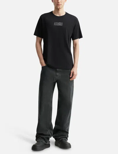 Mm6 Maison Margiela Mm6 By Maison Margiela "numeric" T-shirt Black In Black