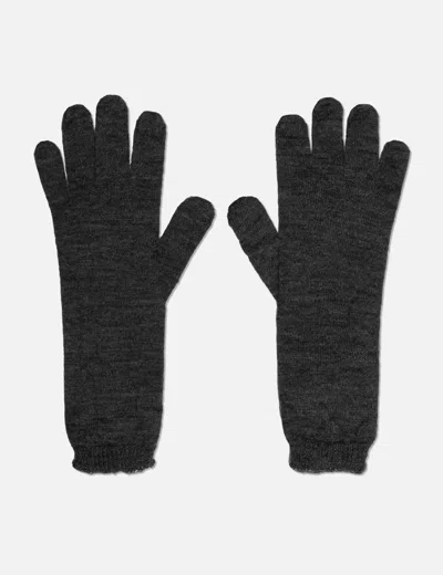 Mm6 Maison Margiela Mm6 By Maison Margiela Numeric Signature Gloves In Black