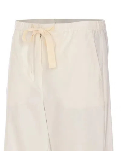 's Max Mara Pantalone Argento Con Coulisse Beige