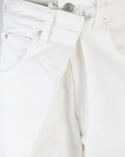Agolde Wide Jeans Vana Fold White In White