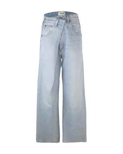 Agolde Jeans Vana Jean In Denim Chiaro In Blue