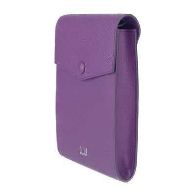 Pre-owned Dunhill Purple Leather Pouch Shoulder Bag ()