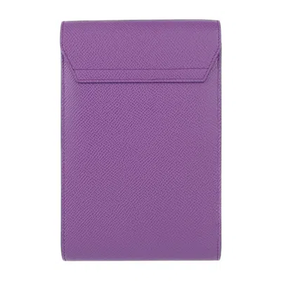 Pre-owned Dunhill Purple Leather Pouch Shoulder Bag ()